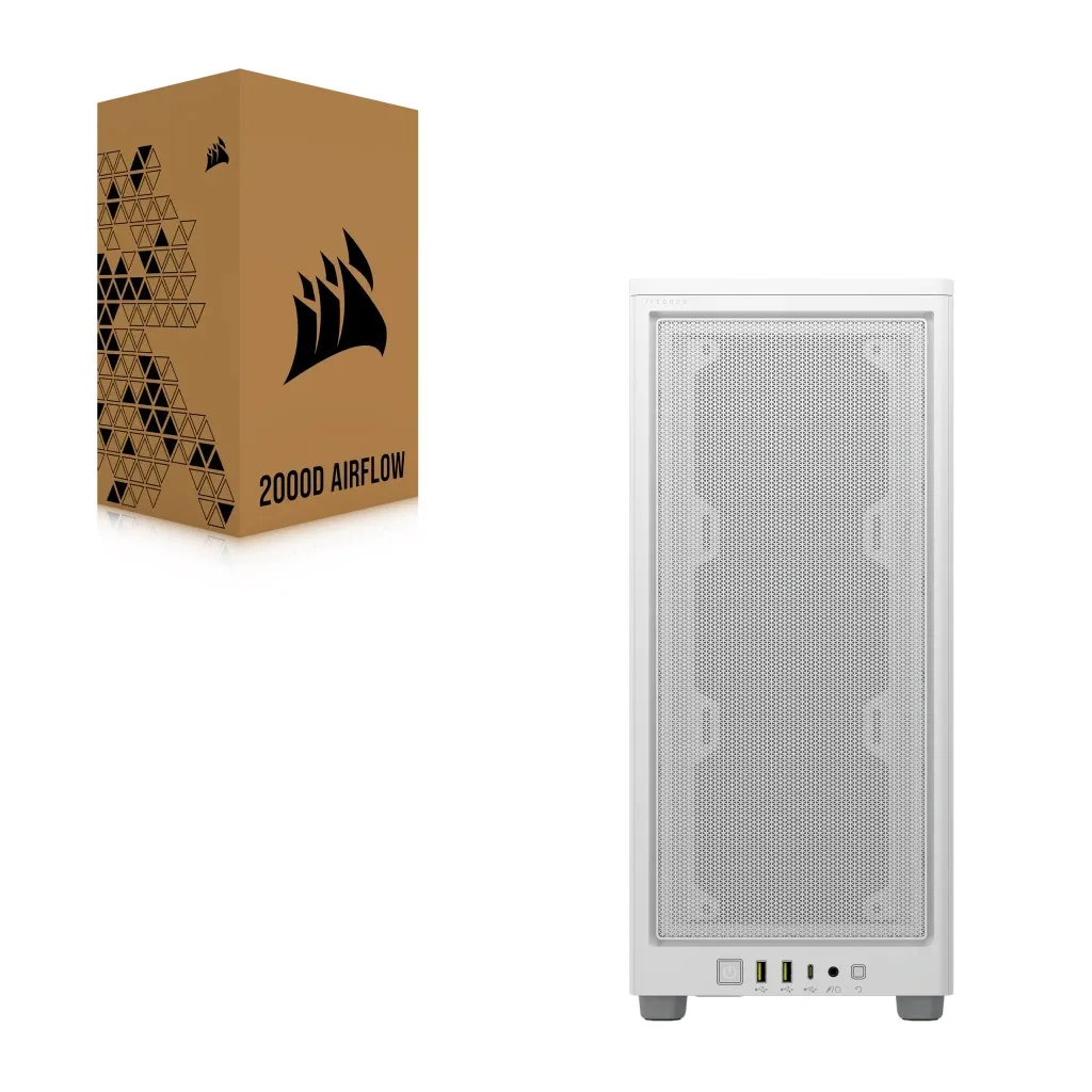 2000D AIRFLOW White Mini-ITX PC Case; 3x 2.5'' Drive Bays; Up to 360mm Radiator compatible - Image 14