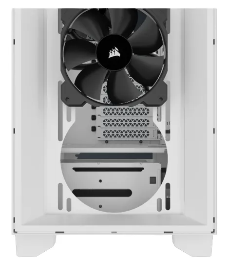 3000D AIRFLOW White Mid-Tower PC Case; 2x 3.5'' | 2x 2.5'' Drive Bays; Up to 360mm Radiator compatible; 2x 120mm fan incl - Image 2