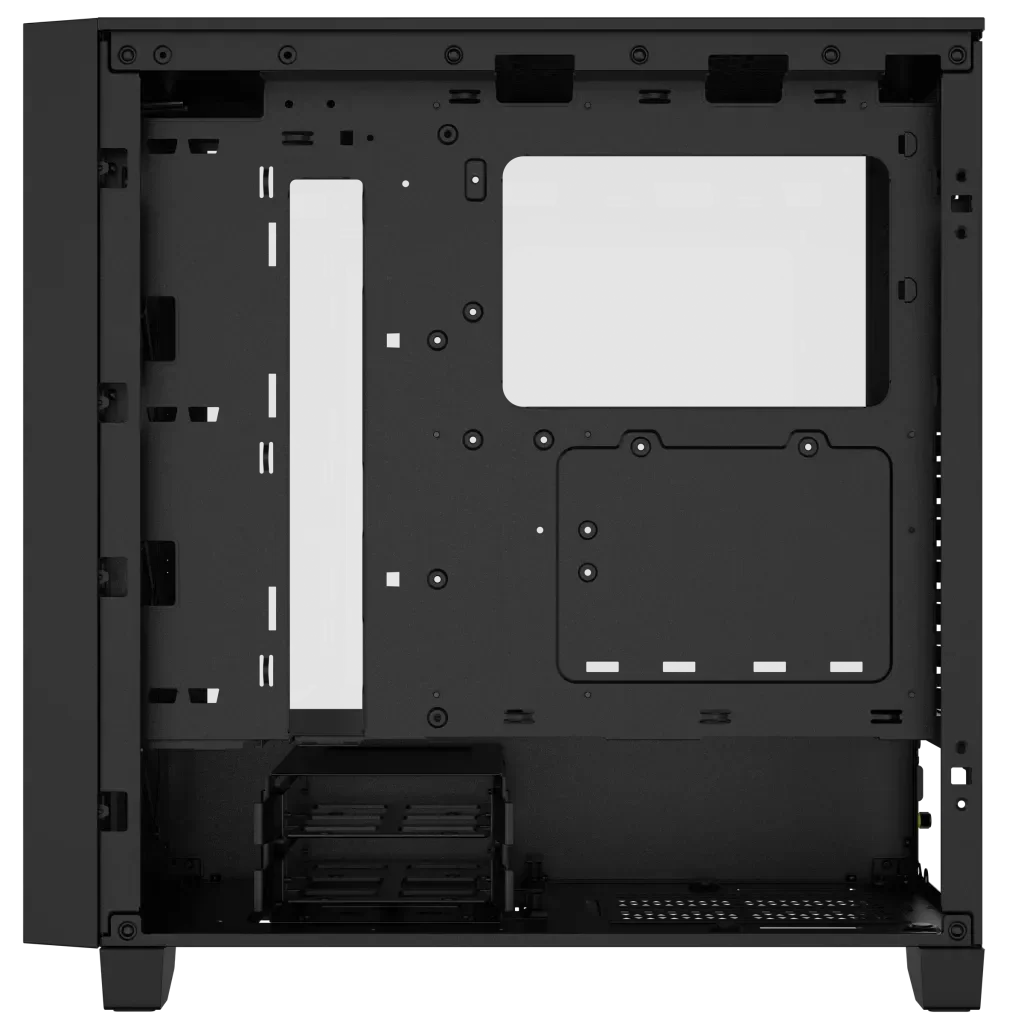3000D RGB AIRFLOW Black Mid-Tower PC Case; 2x 3.5'' | 2x 2.5'' Drive Bays; Up to 360mm Radiator compatible; 3x 120mm fan incl - Image 10