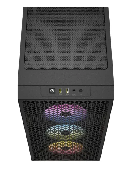 3000D RGB AIRFLOW Black Mid-Tower PC Case; 2x 3.5'' | 2x 2.5'' Drive Bays; Up to 360mm Radiator compatible; 3x 120mm fan incl - Image 23