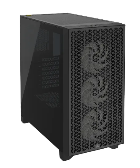 3000D RGB AIRFLOW Black Mid-Tower PC Case; 2x 3.5'' | 2x 2.5'' Drive Bays; Up to 360mm Radiator compatible; 3x 120mm fan incl - Image 24