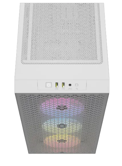 3000D RGB AIRFLOW White Mid-Tower PC Case; 2x 3.5'' | 2x 2.5'' Drive Bays; Up to 360mm Radiator compatible; 3x 120mm fan incl - Image 10