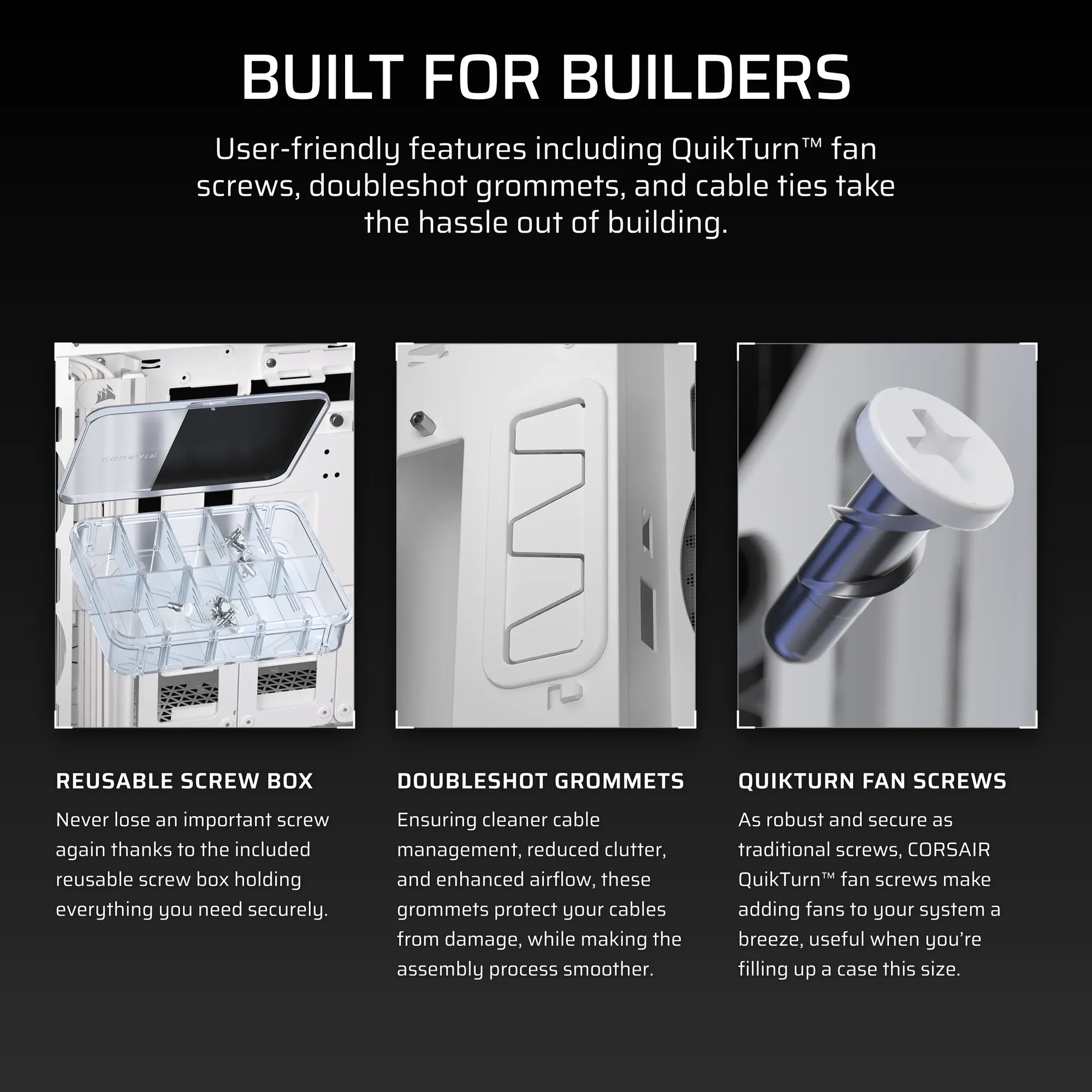 5000T Mid-Tower PC Case; White - Image 5