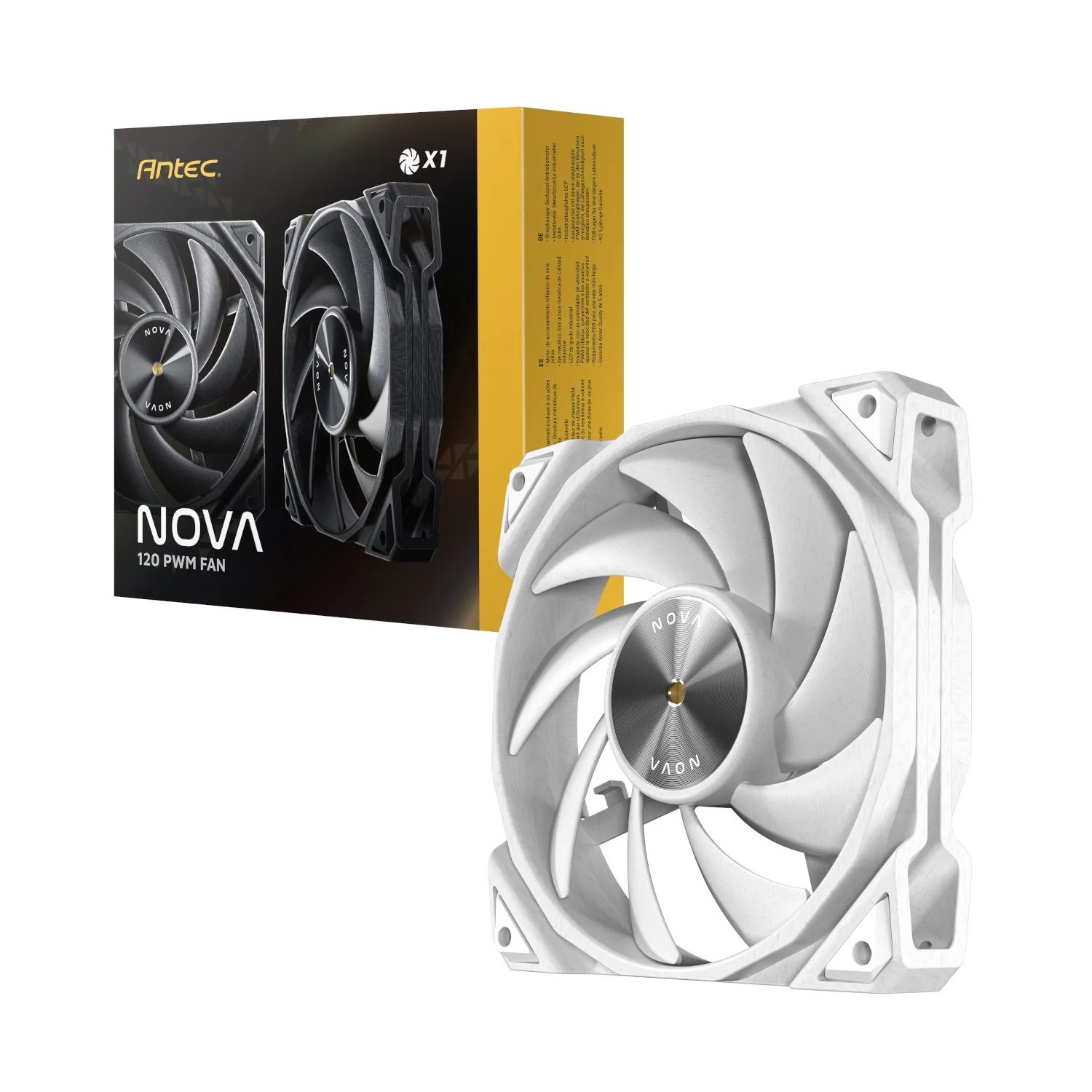 Antec NOVA PWM 120mm Case Fan White - Image 2