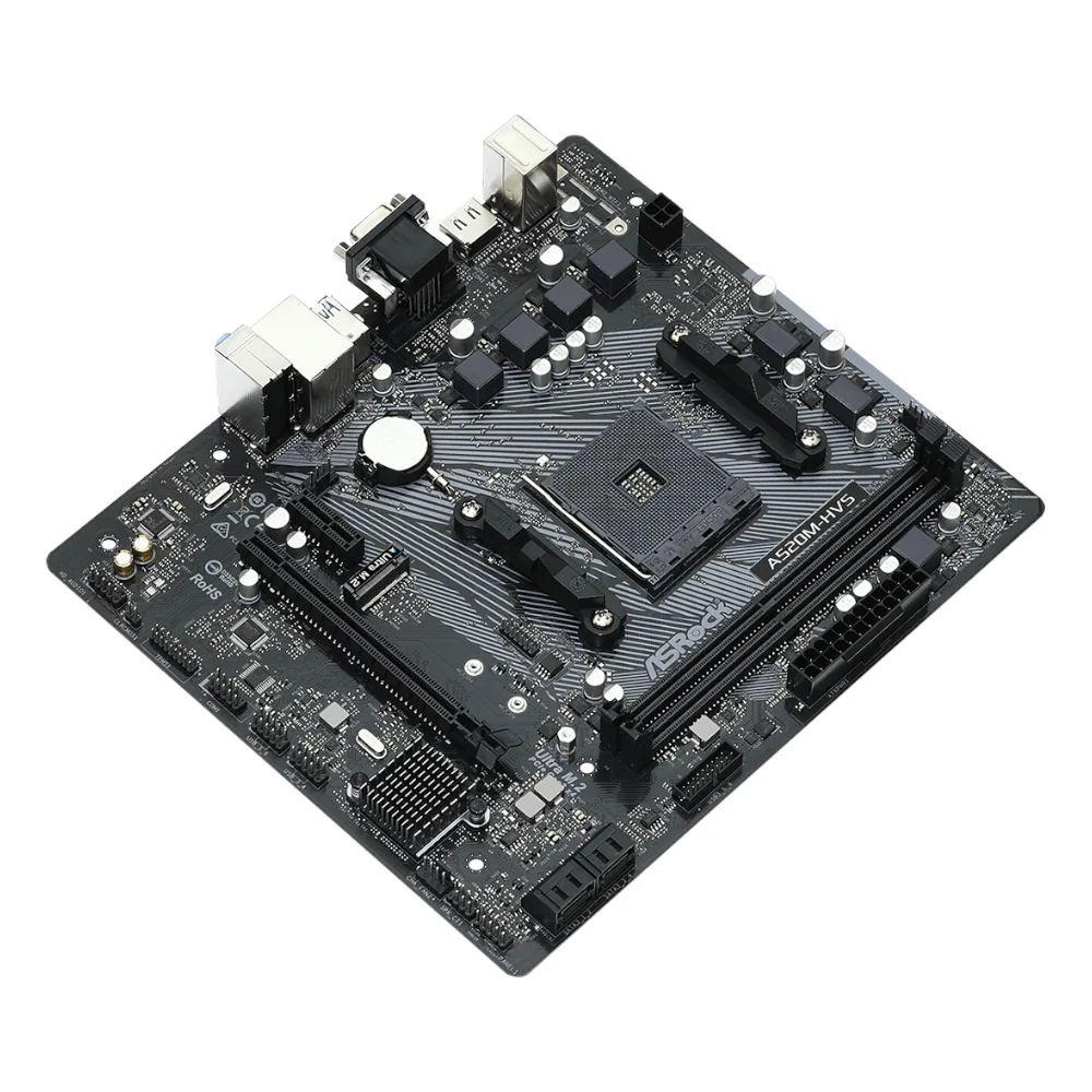 ASRock A520M-HVS AMD AM4 M-ATX Motherboard - Image 4