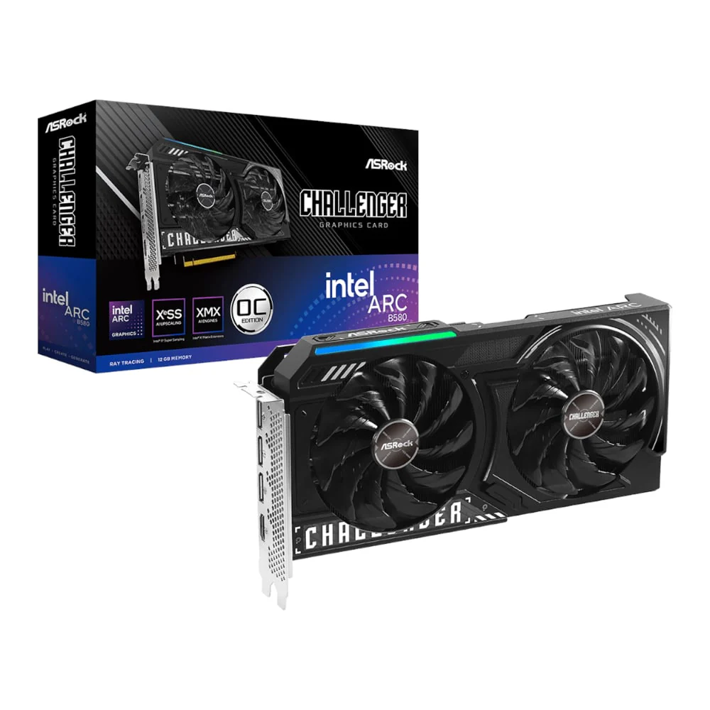 ASRock Intel Arc B580 Challenger OC 12GB GDDR6 192-BIT Graphics Card - Image 2