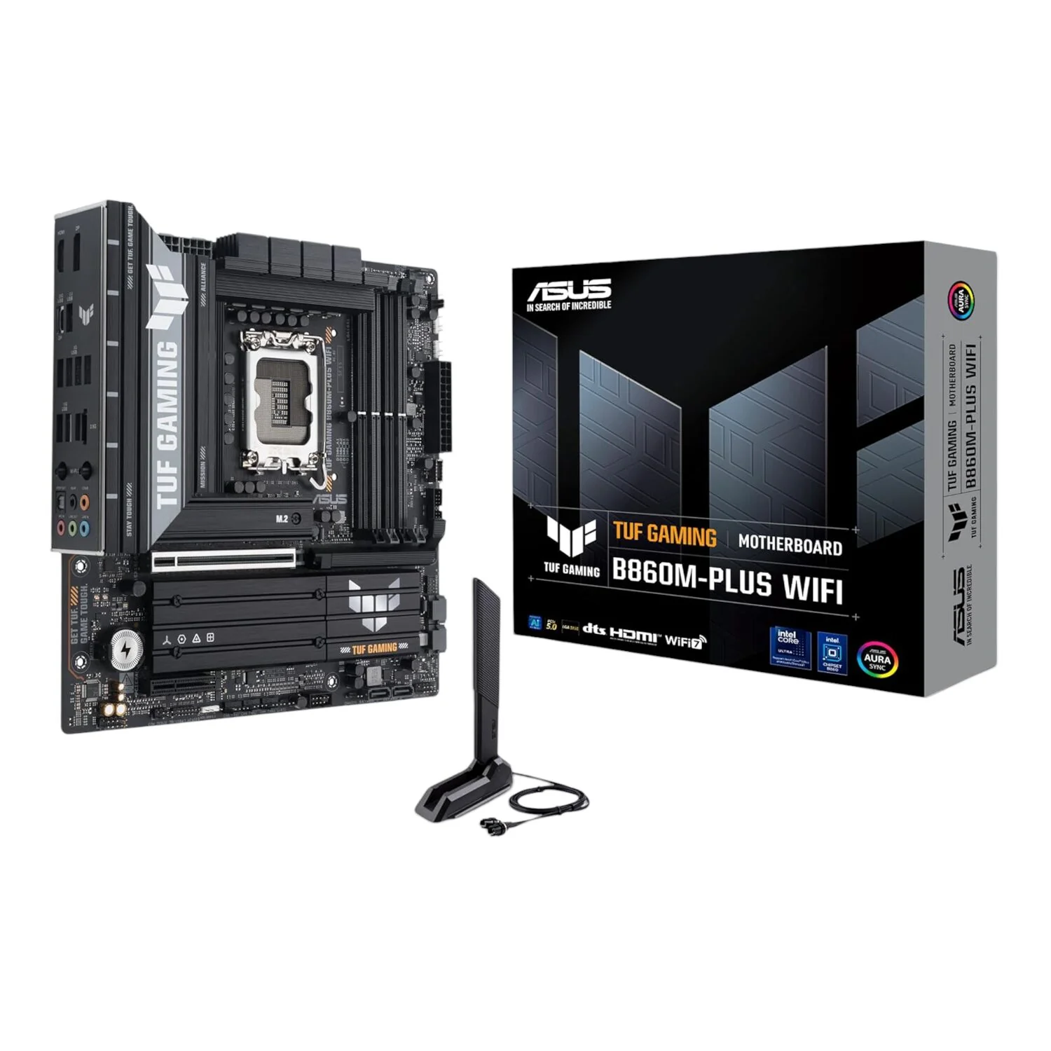 Asus TUF Gaming B860M-Plus Wi-Fi M-ATX Motherboard – Intel LGA1851, DDR5, PCIe 5.0. Wi-Fi 7 - Image 2