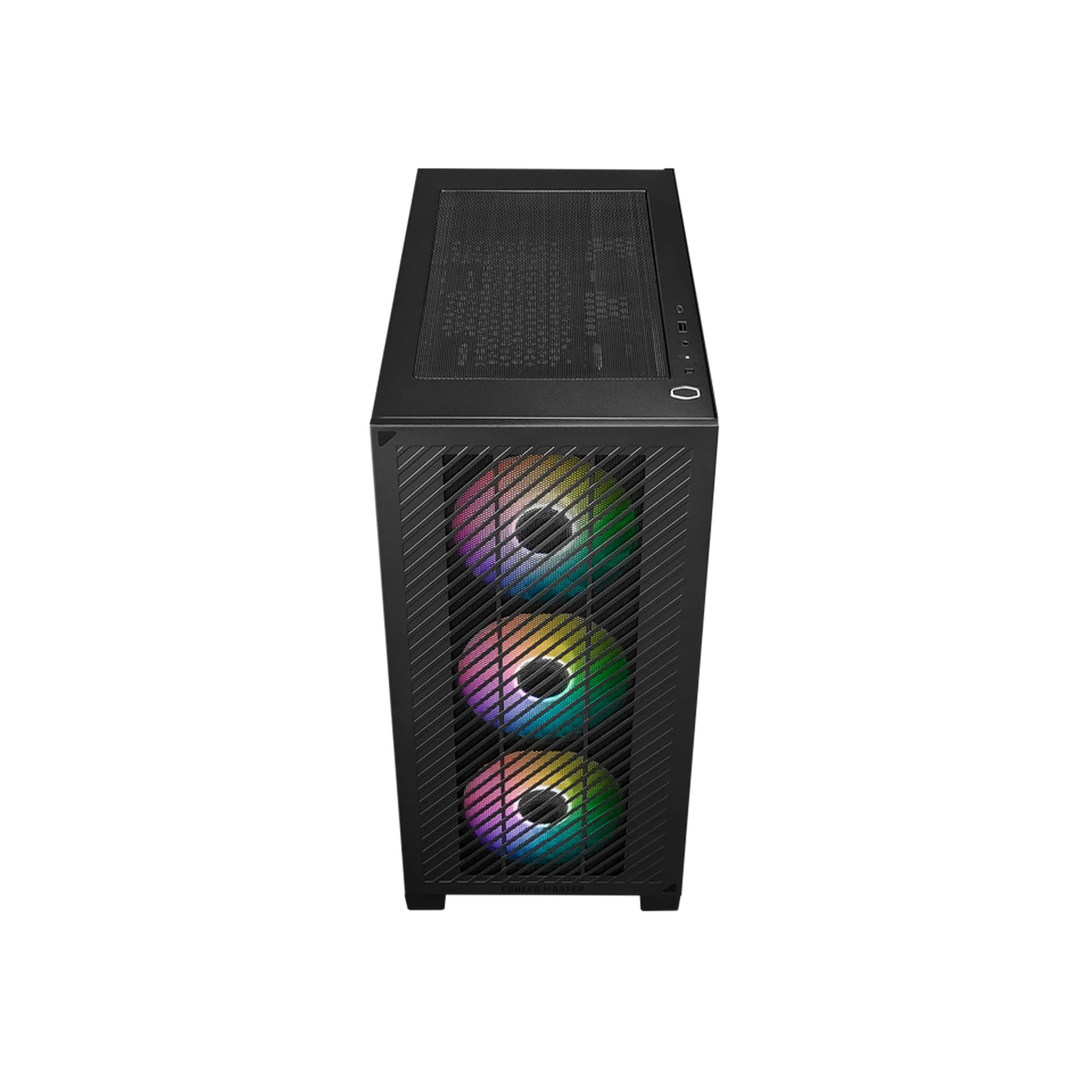 Cooler Master Masterbox Elite 301 Mirco-ATX Airflow PC with pre-installed 3x 120mm RGB fans case - Image 5