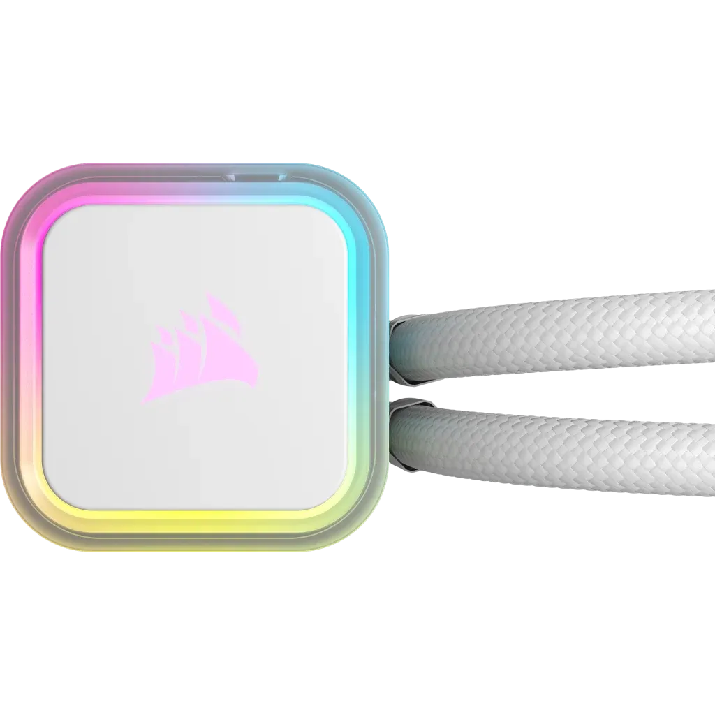 Corsair iCUE H100i ELITE RGB 240mm Liquid CPU Cooler - White AMD: AM5; AM4; sTRX4; sTR5 | Intel LGA: 1700/1851; 1200; 115X; 2066 - Image 6