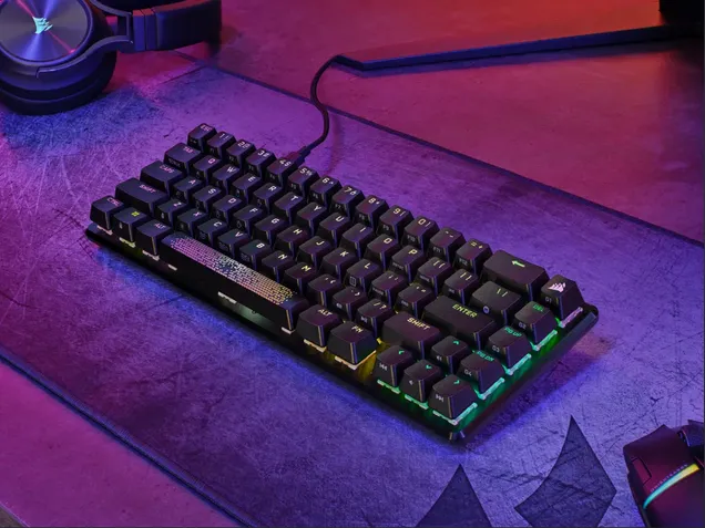 Corsair K65 PRO MINI RGB 65% Optical-Mechanical Gaming Keyboard - Corsair OPX switches - Black - Image 13