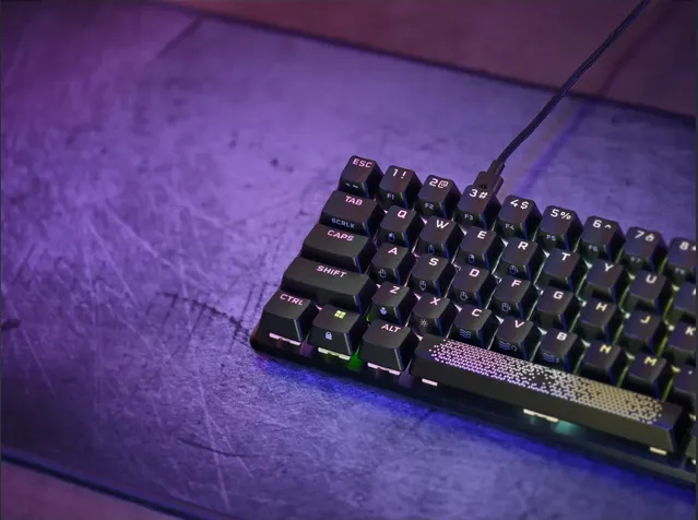Corsair K65 PRO MINI RGB 65% Optical-Mechanical Gaming Keyboard - Corsair OPX switches - Black - Image 7