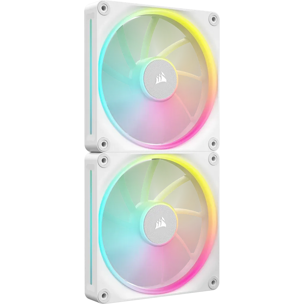 Corsair LX RGB Series; iCUE LINK LX140 RGB White; 140mm Fan; Dual Pack; iCUE LINK System Hub Included - Image 3