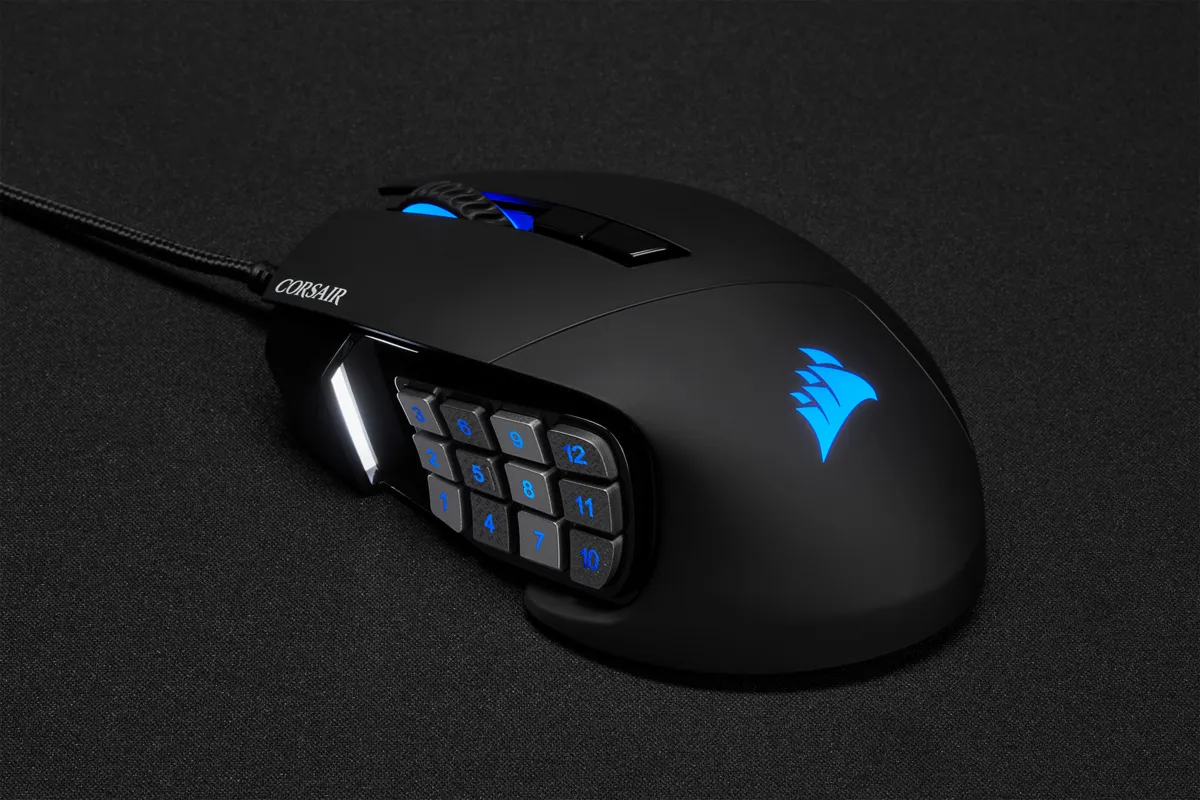 Corsair SCIMITAR ELITE RGB Optical MOBA/MMO Gaming Mouse; 18;000 DP; Black - Image 29