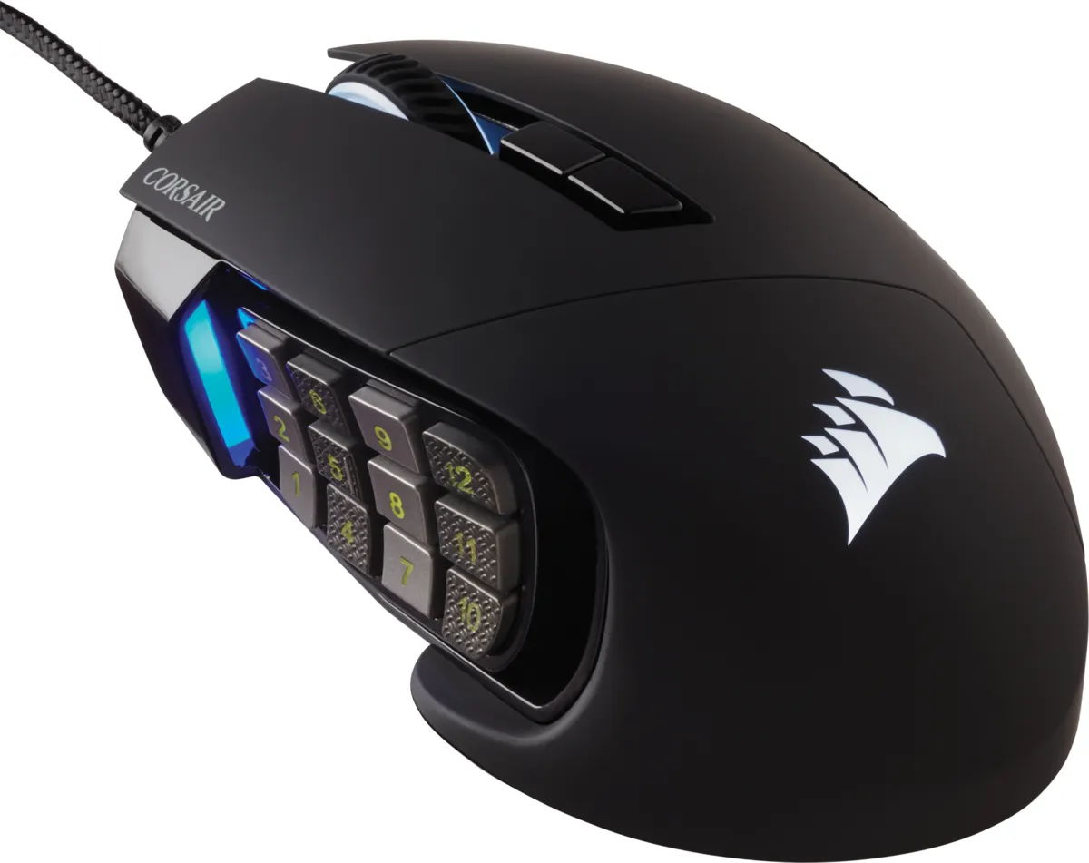 Corsair SCIMITAR ELITE RGB Optical MOBA/MMO Gaming Mouse; 18;000 DP; Black - Image 9