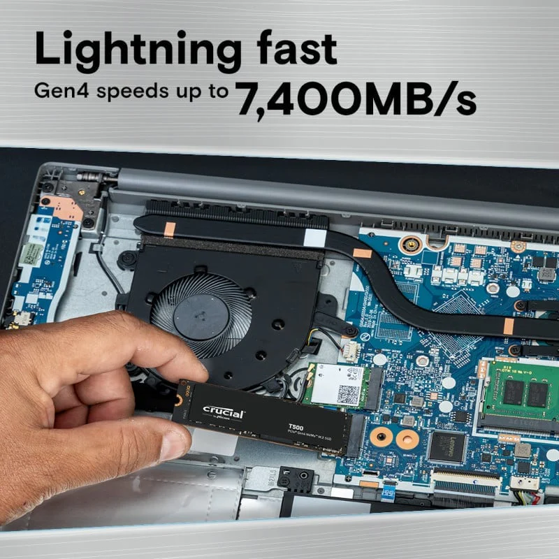 Crucial T500 4TB M.2 NVMe Gen4 NAND SSD - Image 3