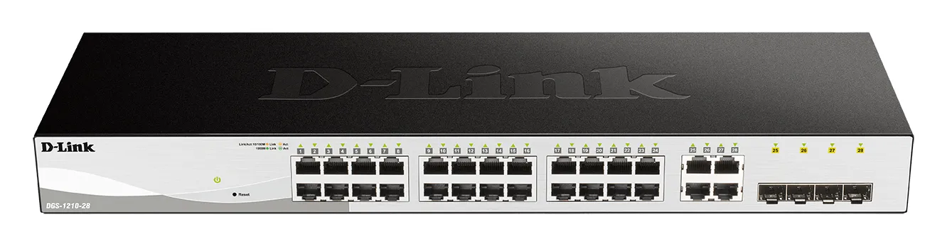 D-Link 28-Port Gigabit Smart Managed Switch; 24 port 10/100/1000Base-T ports + 4 SFP ports - Image 3