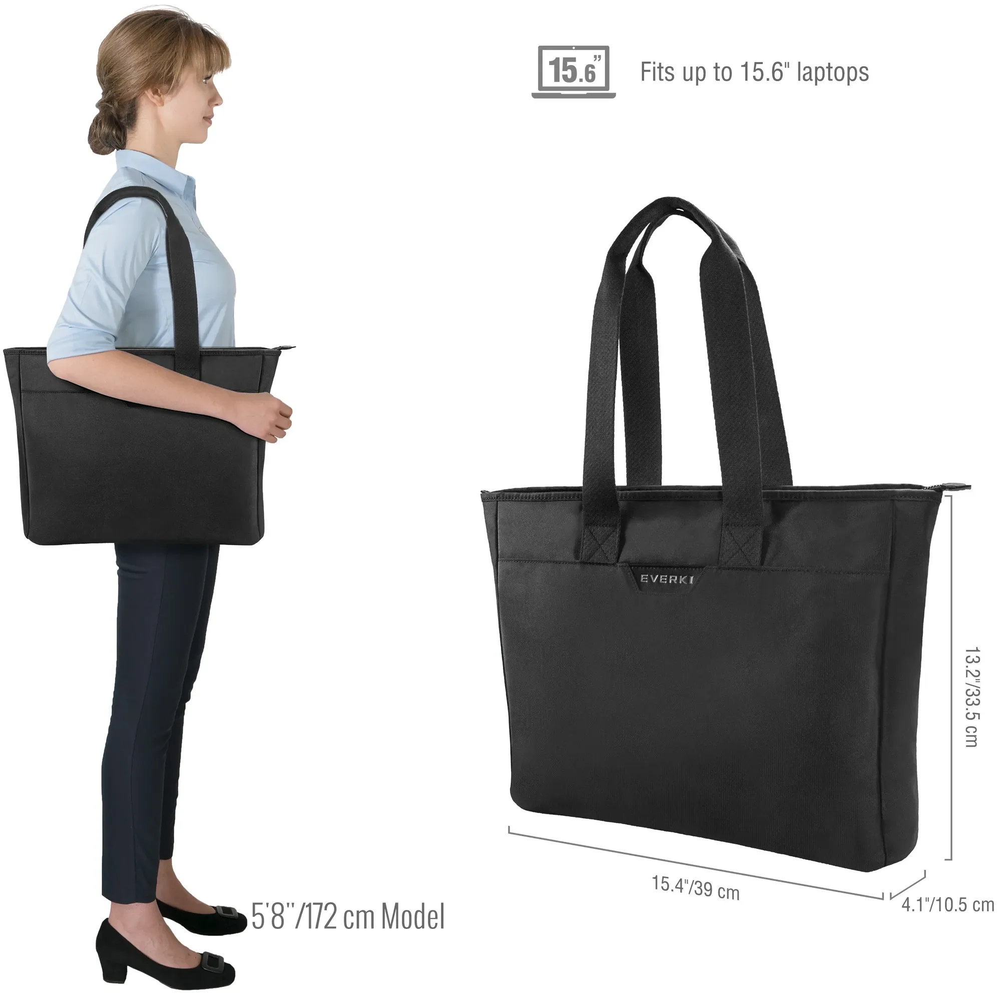 EVERKI EKB418 BUSINESS 418 15.6'' WOMEN’S LAPTOP TOTE BAG - Image 11
