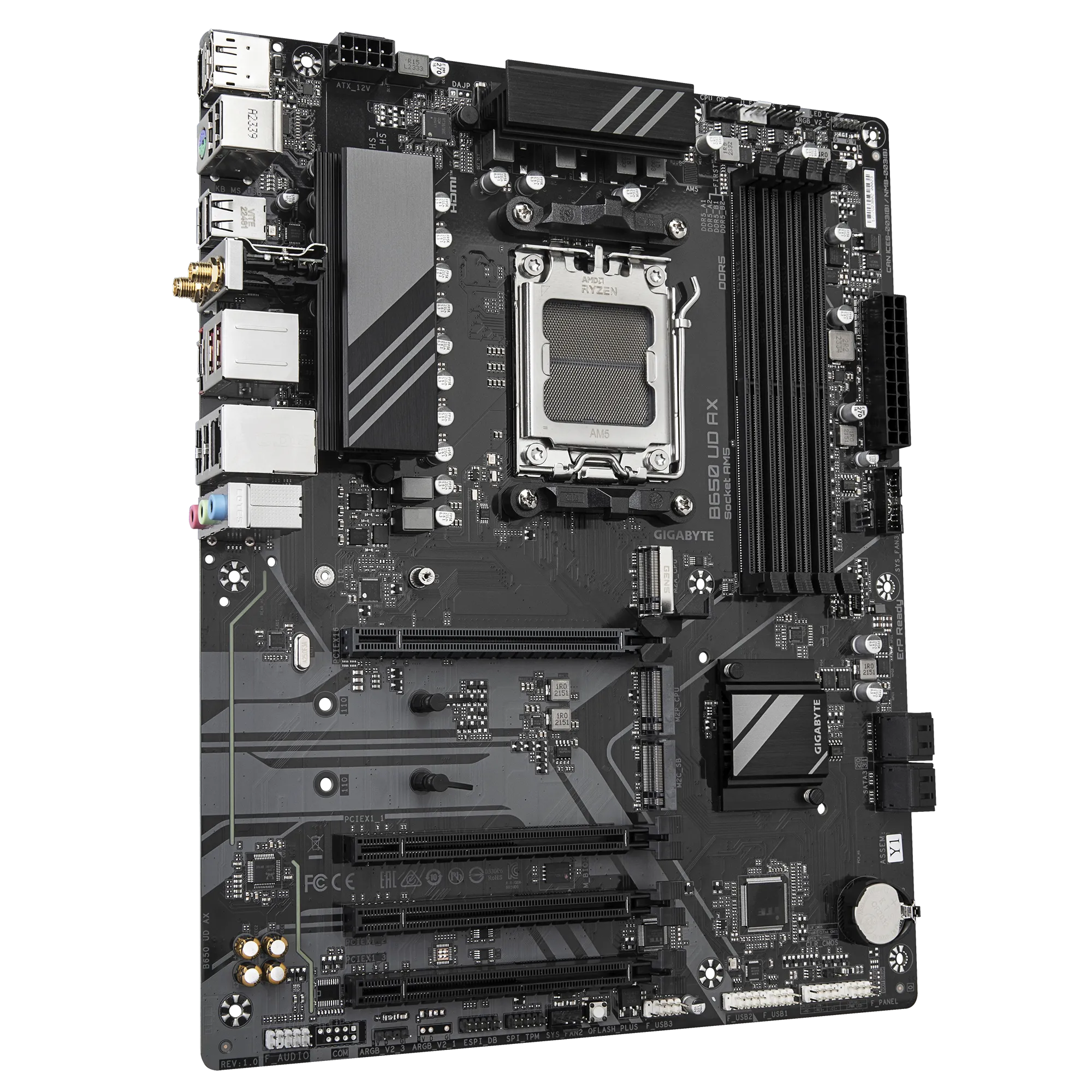 GIGABYTE AMD B650 UD for AMD AM5; 4x Dual DDR5; 3x M2; HDMI; DP. - Image 3