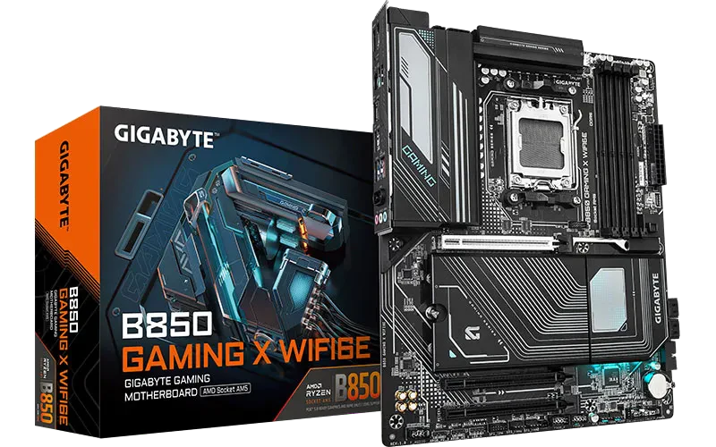 GIGABYTE AMD B850 Gaming Chipset for AMD AM5; 4x Dual DDR5; 3x M2; 1x HDMI 1x DP. .