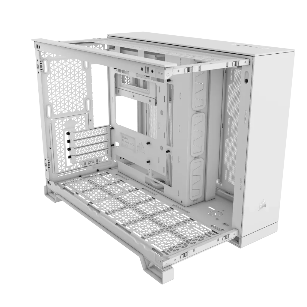 iCUE 2500X Micro ATX White Dual Chamber PC Case; 2x 2.5'' Drive Bays; 2x 3.5''; Up to 360mm Radiator compatible - Image 26
