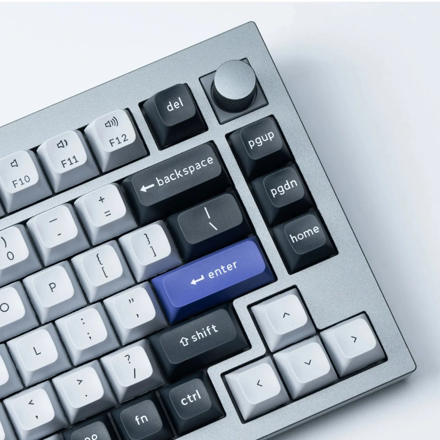 Keychron Double Shot KSA PBT Keycap Set - Dark Grey/White Smoke - Image 2