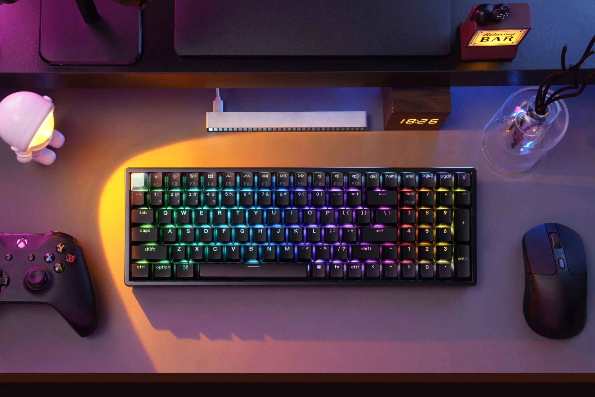 Keychron K4 HE 96% Magnetic Switch Hot-Swap RGB Wireless Keyboard – Black - Image 8