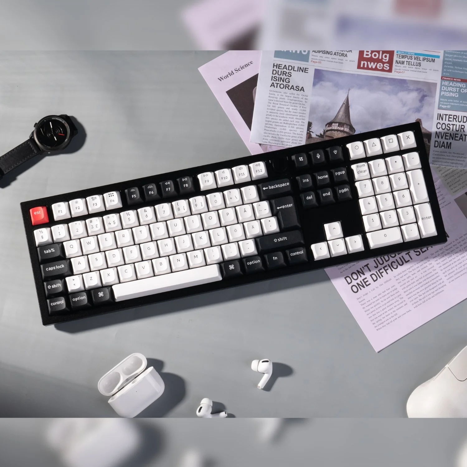 Keychron Q6 HE QMK Full-size Wireless Custom Mechanical Keyboard (Nebula Switch) – Carbon Black - Image 4