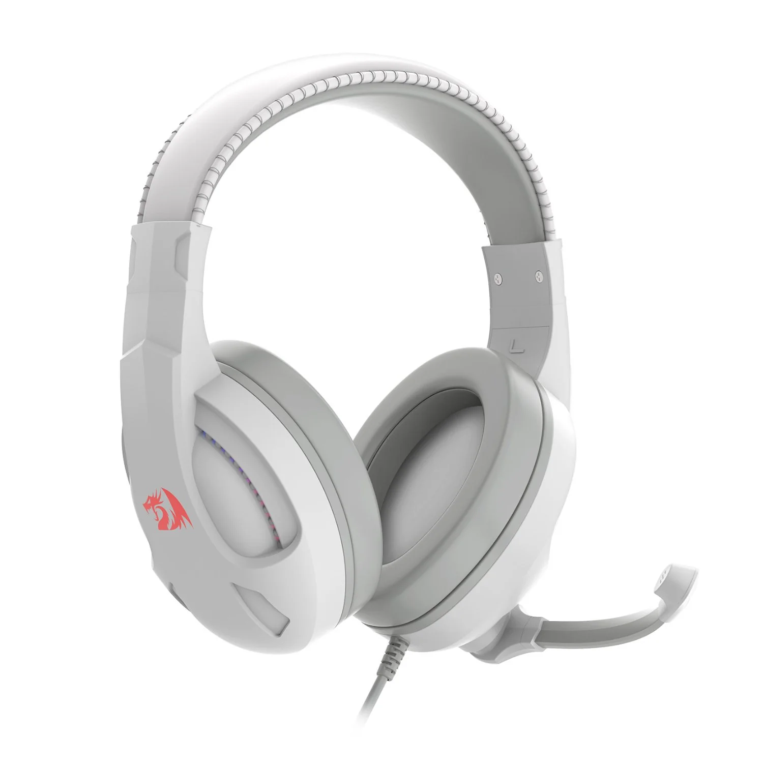 Redragon H211 CRONUS Surround Sound RGB Wired Gaming Headset – White - Image 2