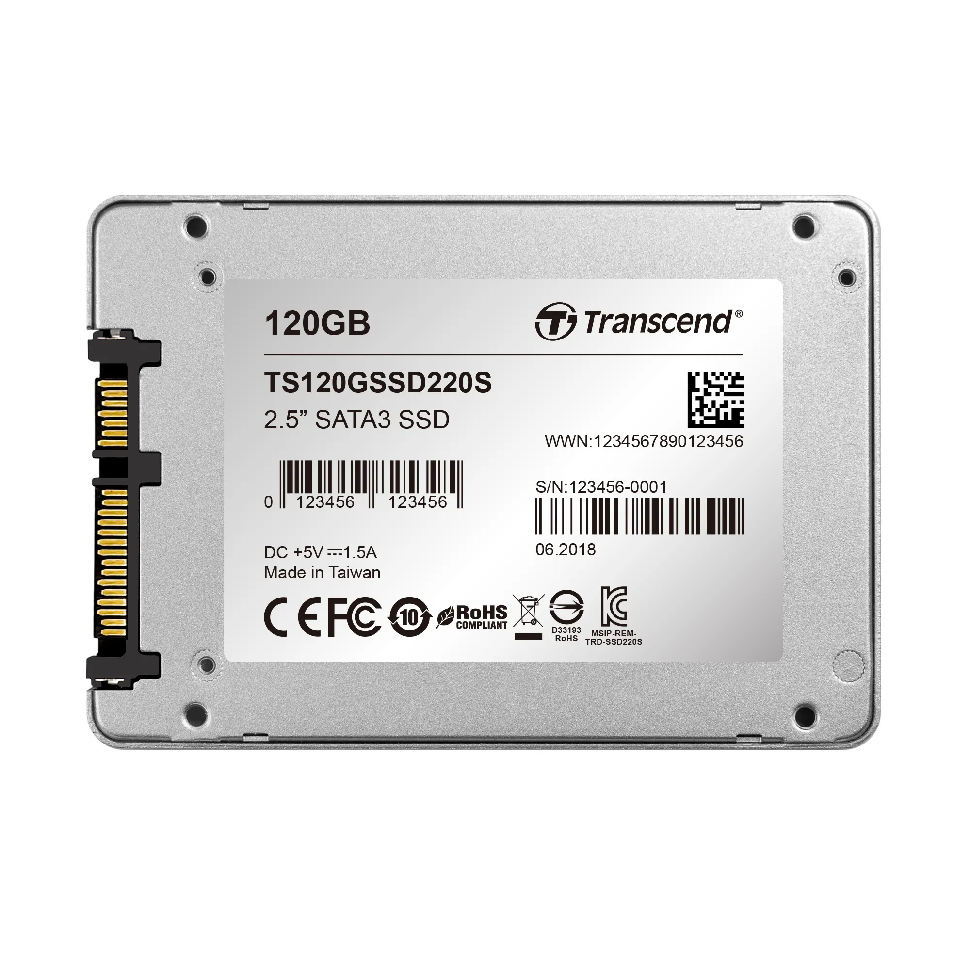 TRANSCEND 120GB 2.5'' SATA III 3D NAND with SLC cache - 500MB/s Read 300MB/s Write - 40 TBW - Image 8