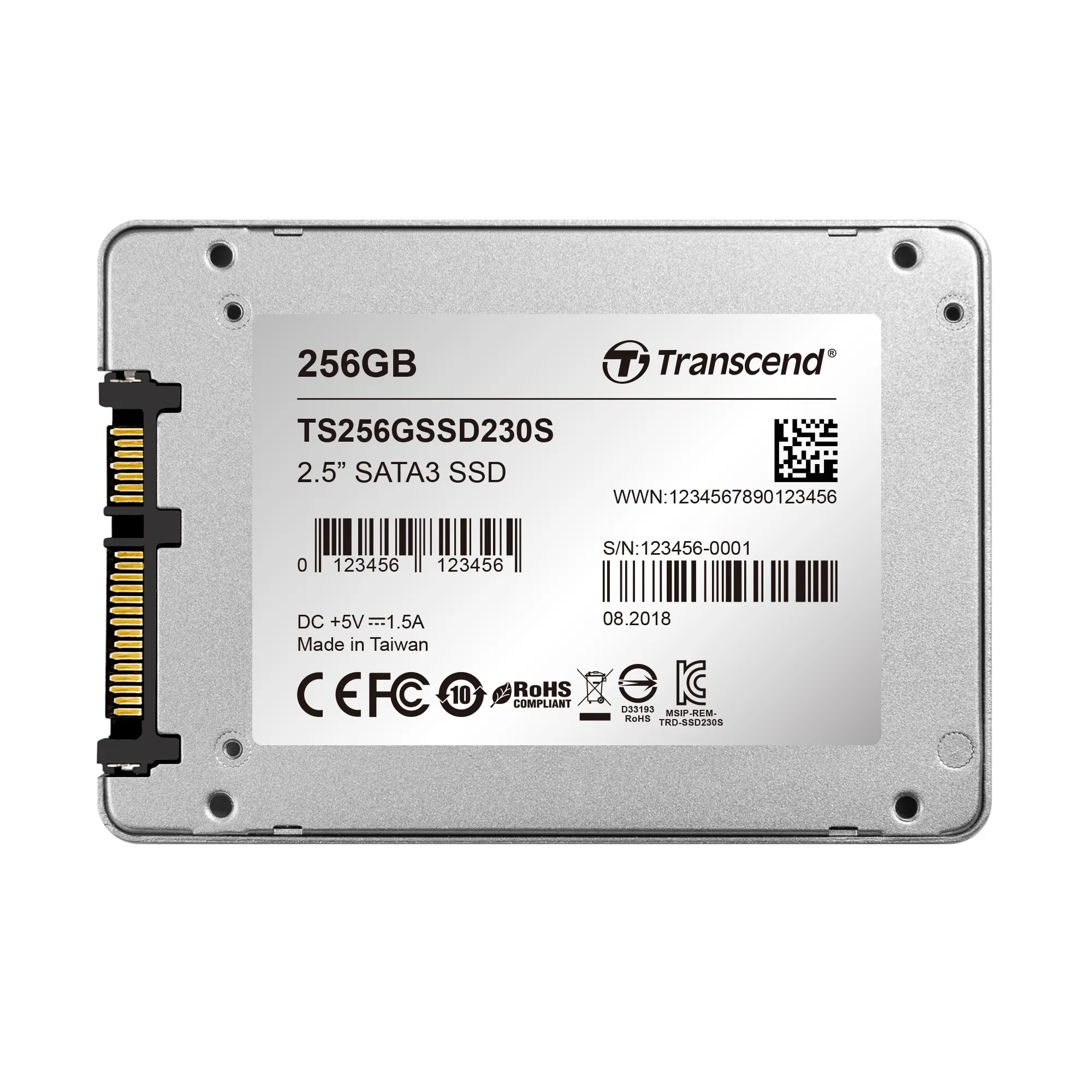 TRANSCEND 256GB SSD230 2.5' SSD DRIVE - SATA III 3D TLC with DRAM cache - 530MB/s Read 400MB/s Write - 140TBW - Image 7