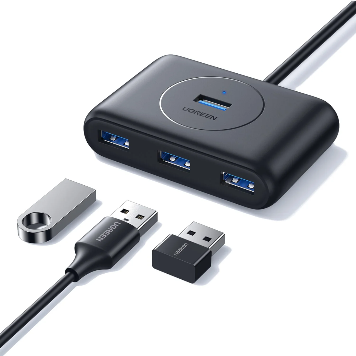 UGREEN 4-Port USB 3.0 Hub with Micro USB | 5Gbps Data Transfer - 0.5m - Image 4