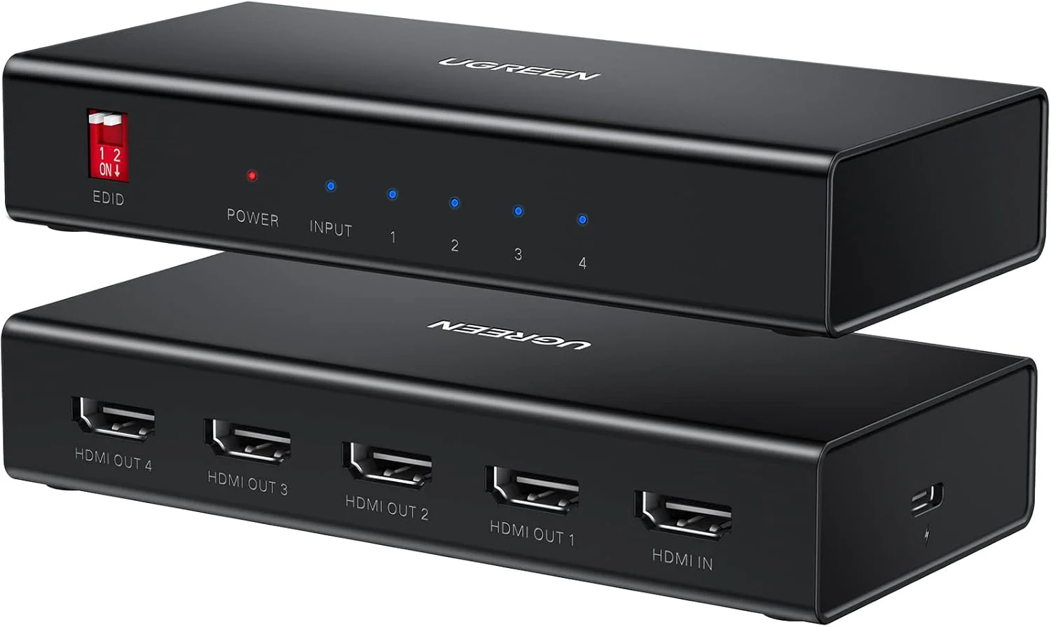 UGreen HDMI 1×4 Video Splitter 4K – Black - Image 2