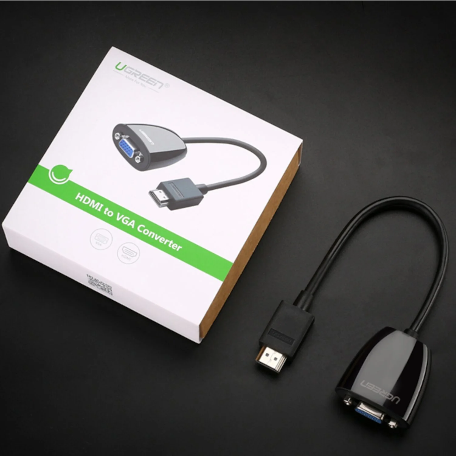 UGREEN HDMI to VGA Converter, 1080p Video Adapter - Black - Image 5