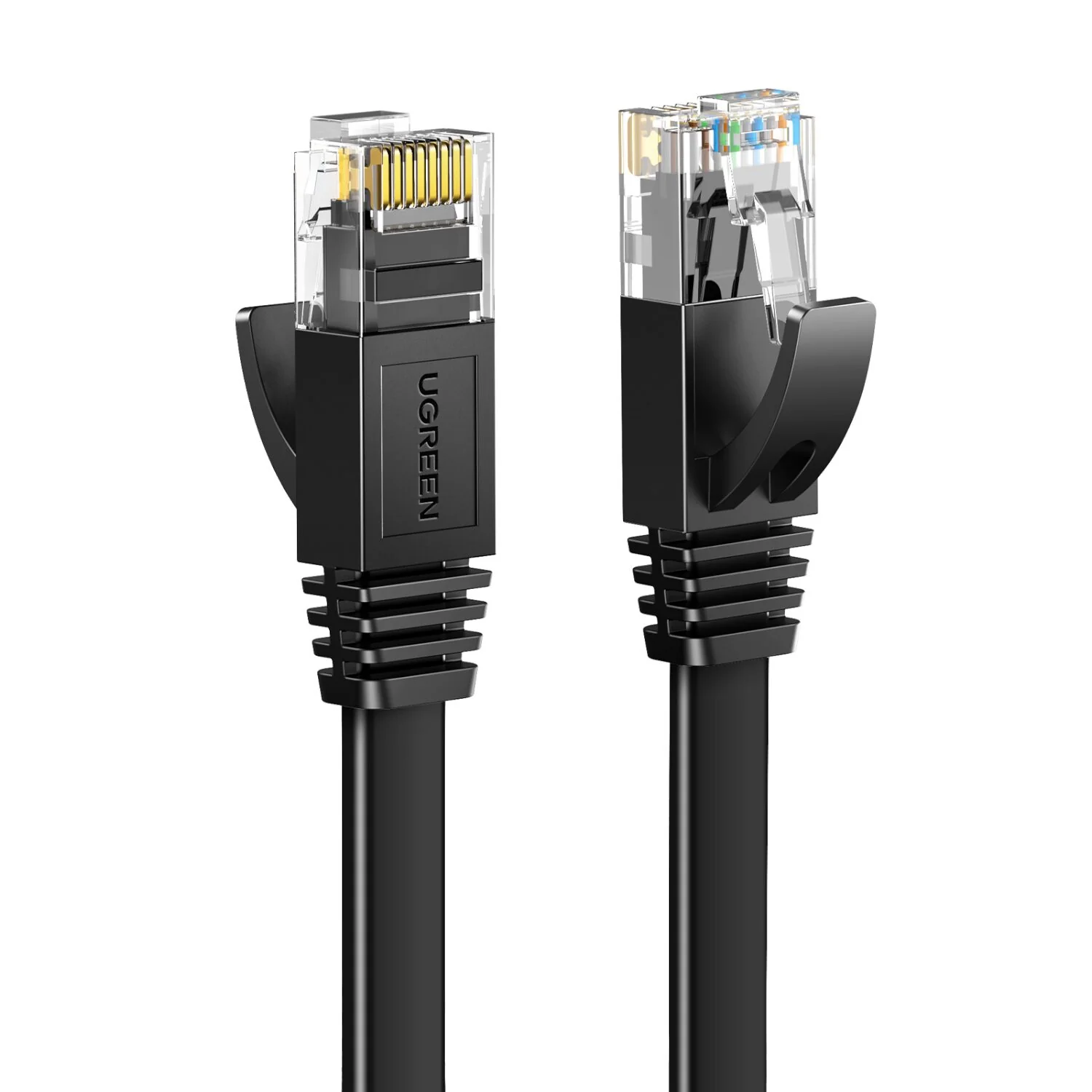 UGREEN NW102 Cat6 U/UTP Flat Ethernet Cable 5m - Black - Image 2
