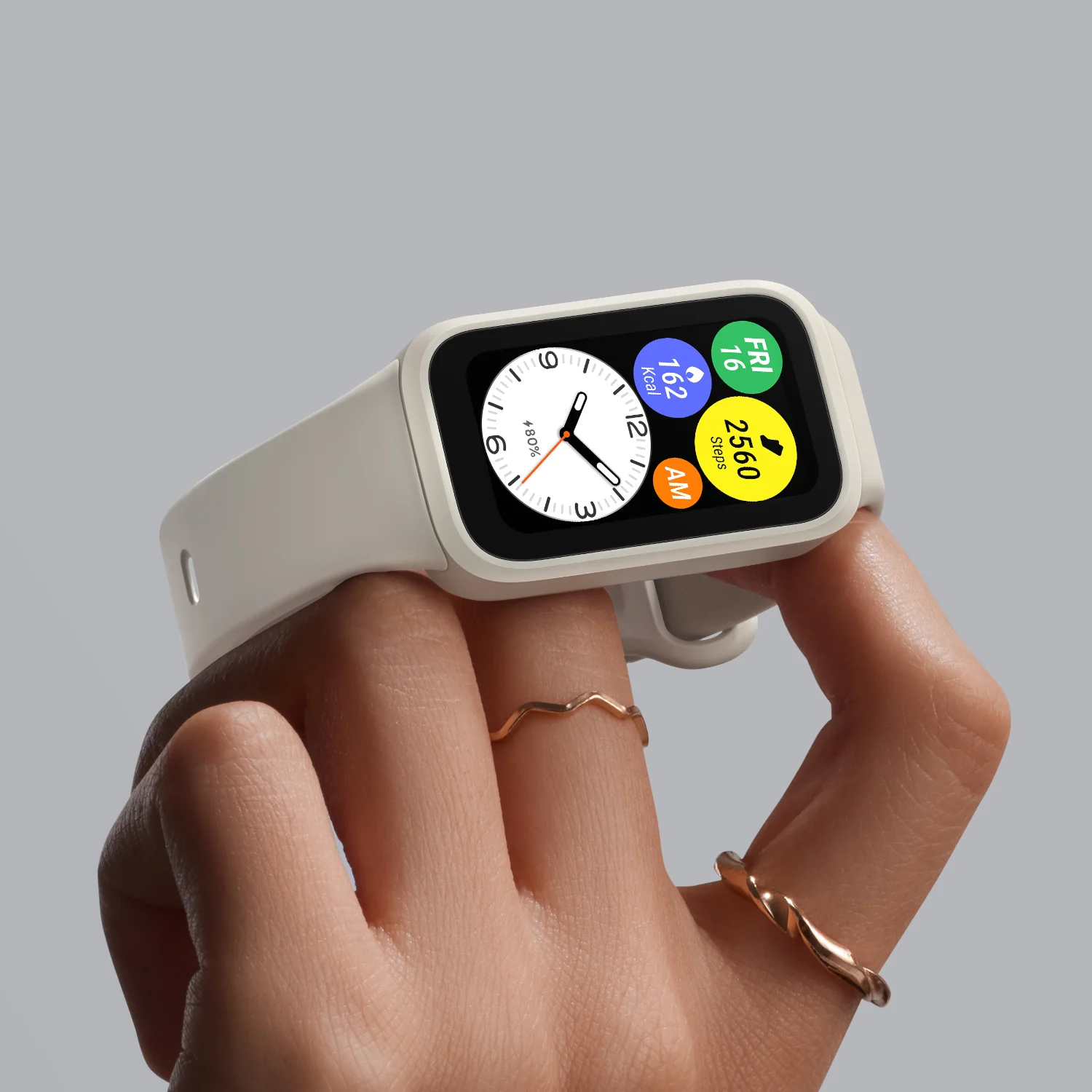 Xiaomi Smart Band 9 Active - Beige White - Image 5